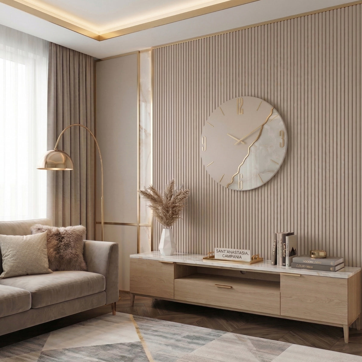 'AURA BEIGE' OROLOGIO - Artidea Home Decor