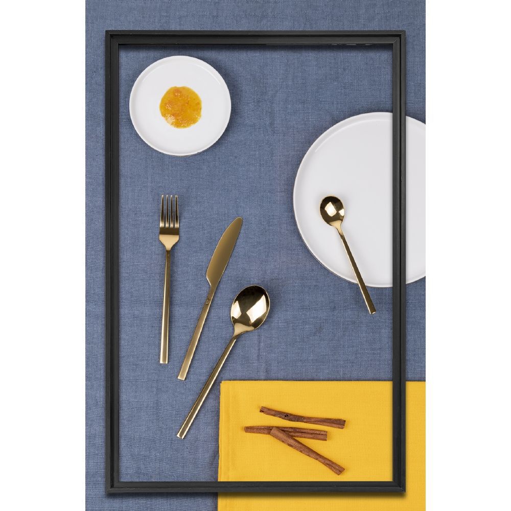 STYLO posate - Set 24 pezzi ACCIAIO ORO LUCIDO - Villa d'Este Home Tivoli