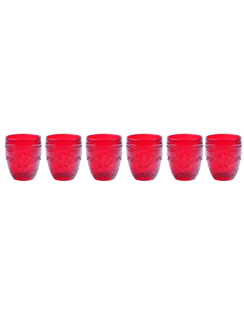 SET 6 BICCHIERI 'ROUGE' - VETRO - Brandani