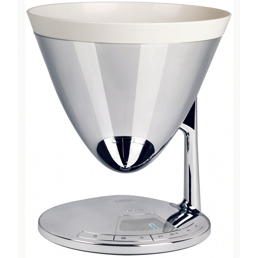 BILANCIA 'UMA' CON TIMER - ACCIAIO CROMO - Casa Bugatti