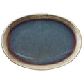 PIATTO PORTATA OVALE 36cm 'BLUE AND BROWN' - Tognana