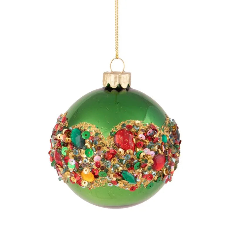 SFERA VERDE DIAMANTE STRASS - Brandani