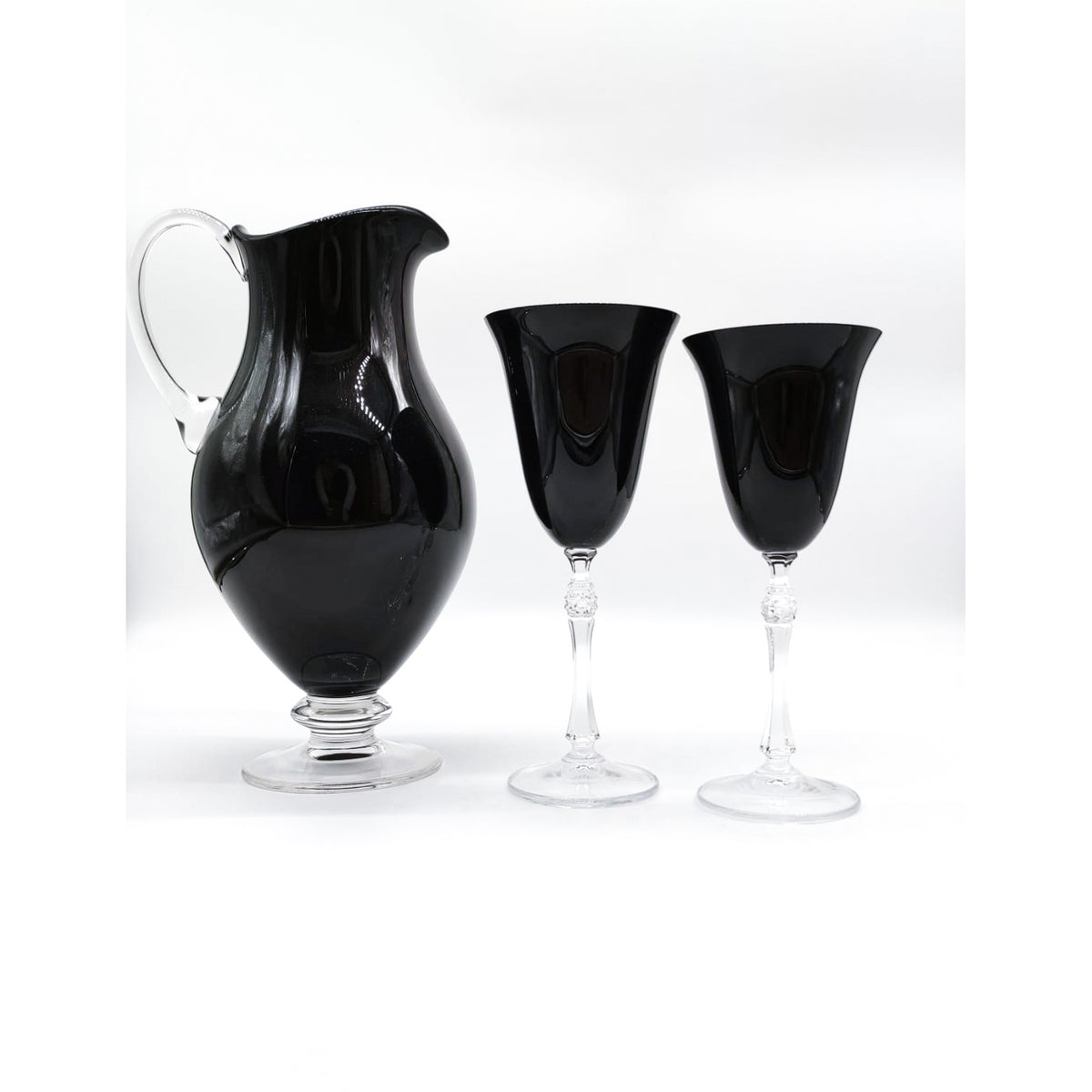 SET CALICI ACQUA E VINO 'PARUS' - CRYSTAL GLASS - Diessettì