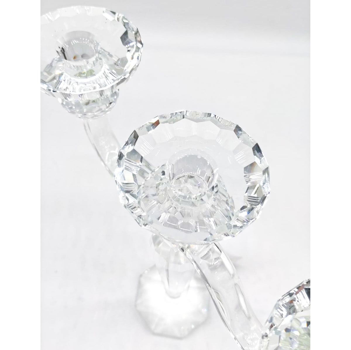 CANDELABRO 3 FIAMME - CRISTALLO - EDG Enzo De Gasperi