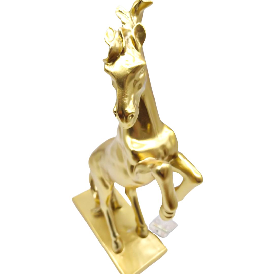 CAVALLO IMPENNATO ORO - RESINA - SiroTime