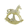 CAVALLO A DONDOLO ORO - RESINA - Mascagni Casa