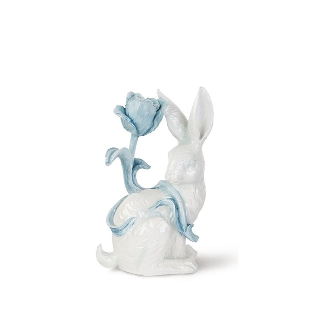 CONIGLIO CON TULIPANO AZZURRO - G3S Bomboniere