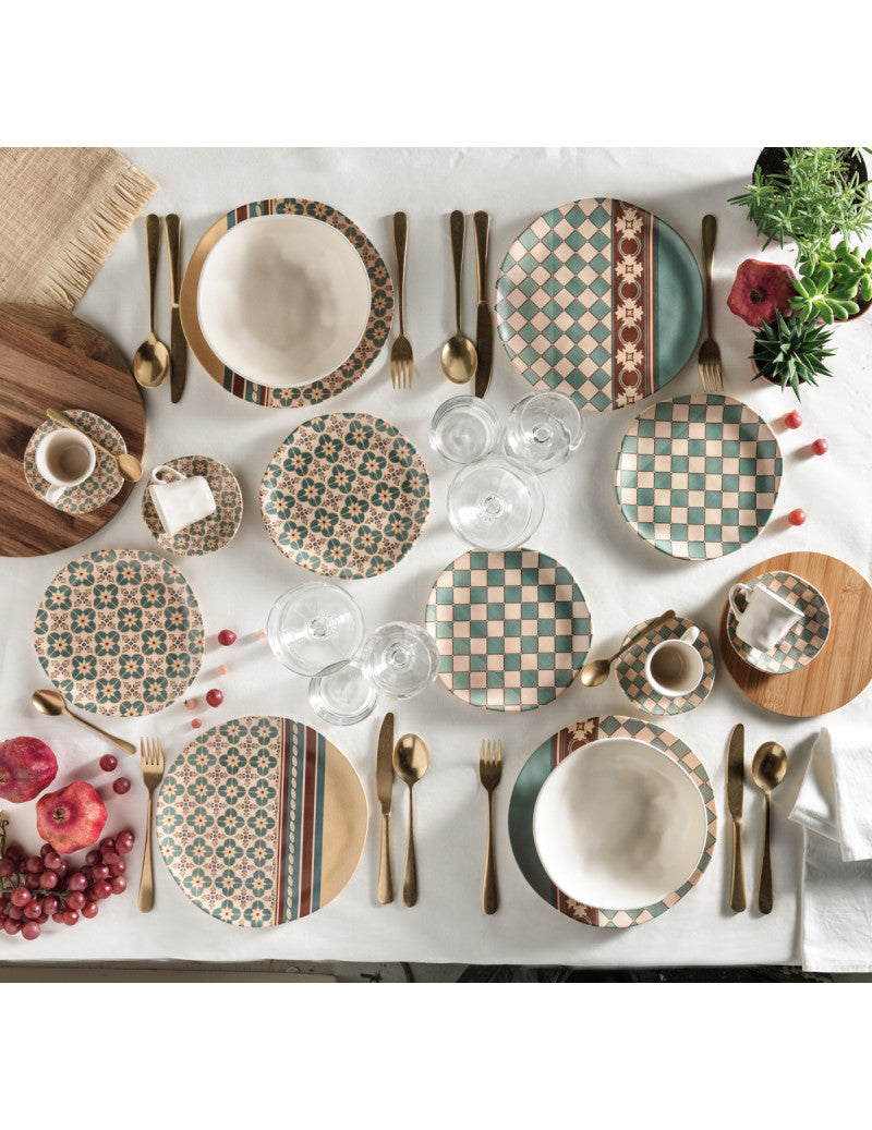 'LE CEMENTINE' SET 6 TAZZINE CAFFE' QUADRELLA - Brandani