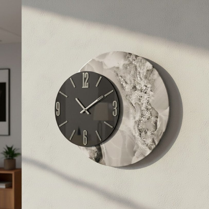 'CIRCLE GRIGIO SPECCHIO' OROLOGIO - Artidea Home Decor