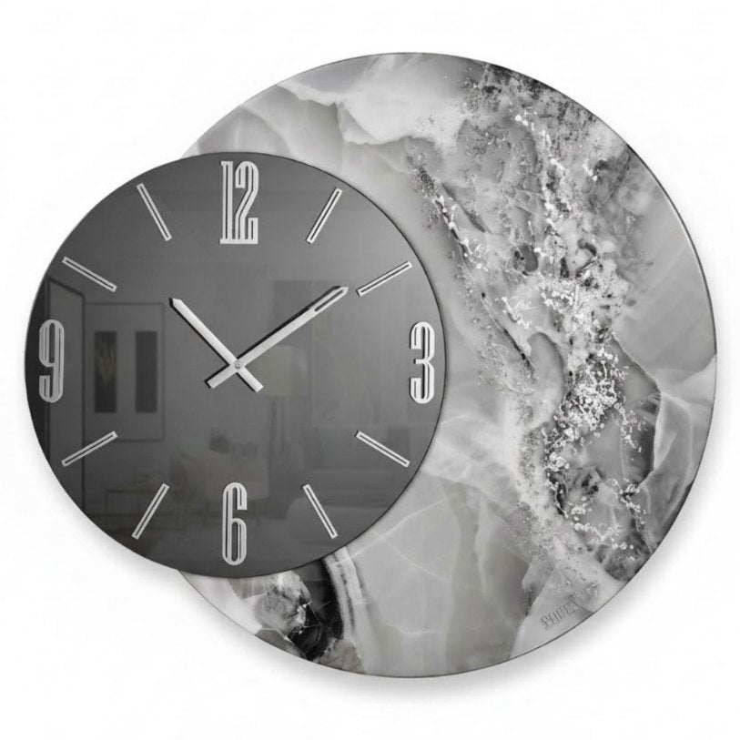 'CIRCLE GRIGIO SPECCHIO' OROLOGIO - Artidea Home Decor