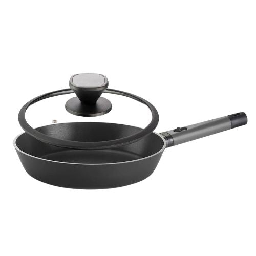 PADELLA 'COOK&SPACE' CON COPERCHIO E MANICO REMOVIBILE - Guzzini