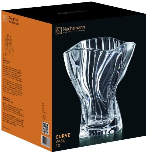 VASO 22CM 'CURVE' - CRYSTAL GLASS - Nachtmann