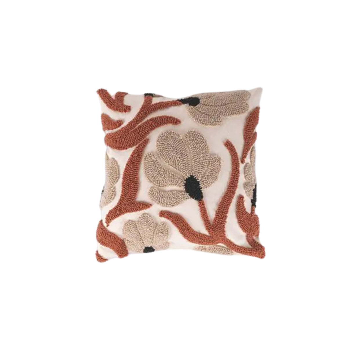 CUSCINO 45x45cm FIORI CHOCOLATE - Villa D'Este Home Tivoli