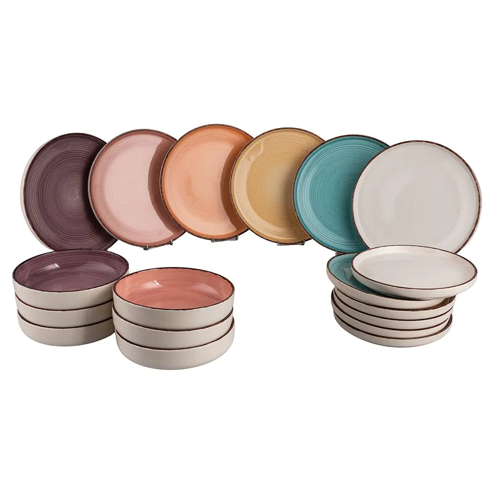 'BAITA MODERN ACQUERELLO' SET 18 PEZZI - Villa D'Este Home Tivoli