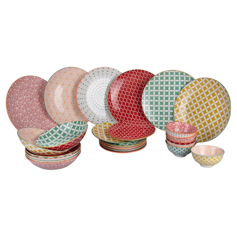 'CONFUSION IN COLORS' SET 18 PEZZI - Villa D'Este Home Tivoli