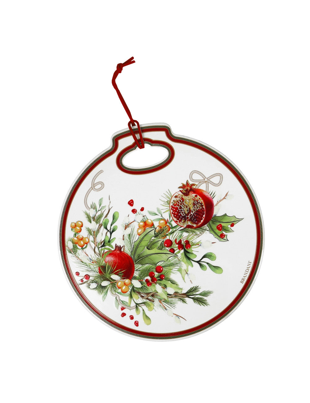 DECORATION/SOTTOPENTOLA 'CAROL' BIANCO - CERAMICA/SUGHERO - Brandani
