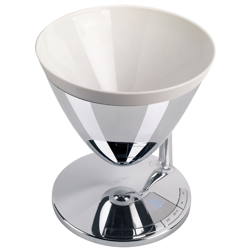BILANCIA 'UMA' CON TIMER - ACCIAIO CROMO - Casa Bugatti