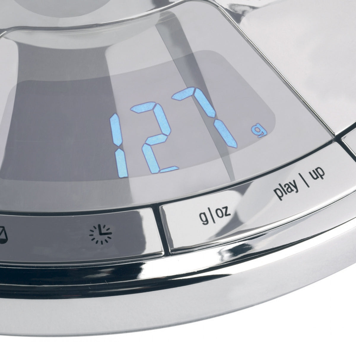 BILANCIA 'UMA' CON TIMER - ACCIAIO CROMO - Casa Bugatti