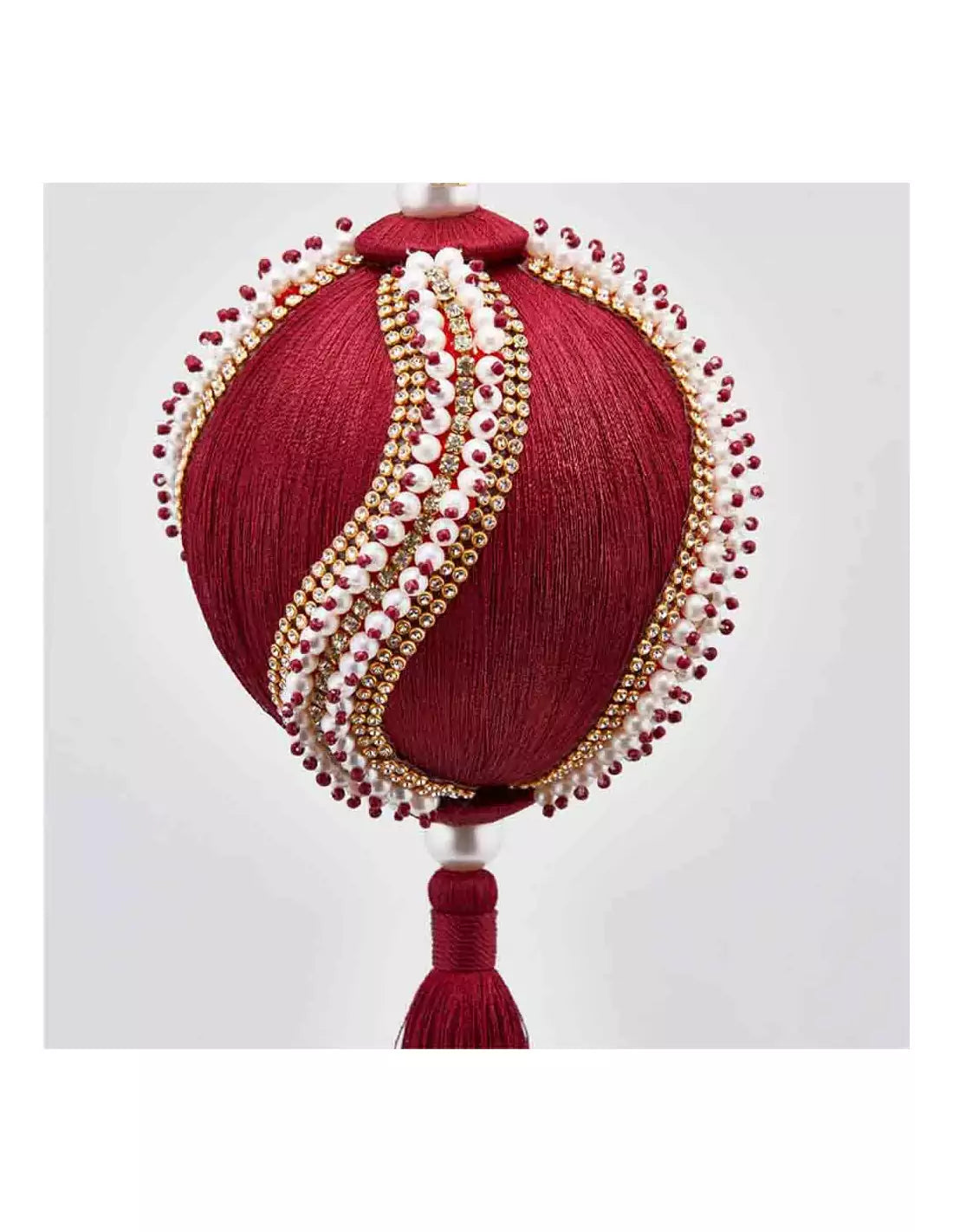 ADDOBBO BORDEAUX CON NAPPE E PERLE - EDG Enzo De Gasperi