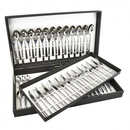 SET POSATE 'Punto' - 75 PEZZI ACCIAIO INOX LUCIDO - EME Posaterie