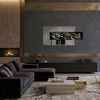 'FLORENCE BLACK' OROLOGIO SPECCHIO- Artidea Home Decor