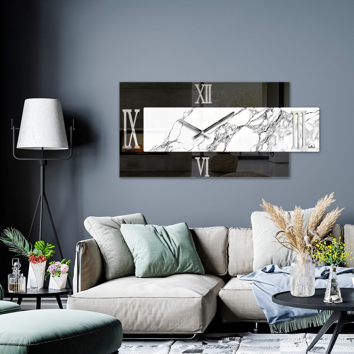 'FLORENCE FUME'' OROLOGIO SPECCHIO- Artidea Home Decor