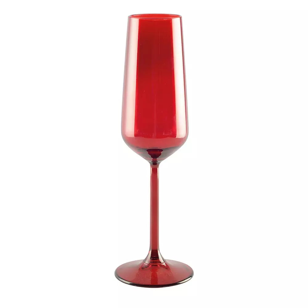 'ROUGE' SET 6 FLUTE - VETRO - Aulica
