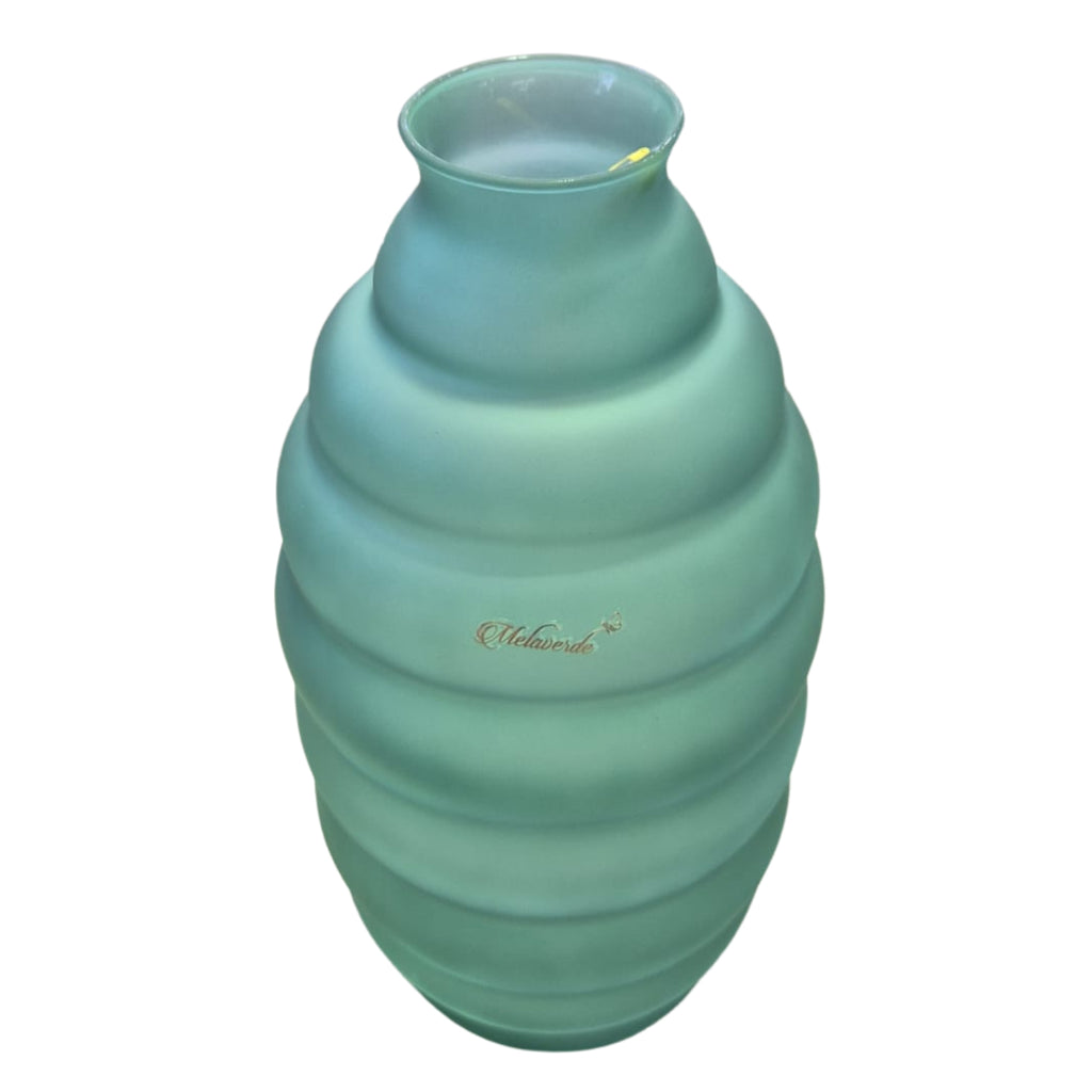 VASO 'NICOLE' 50CM TURCHESE SATINATO - Melaverde