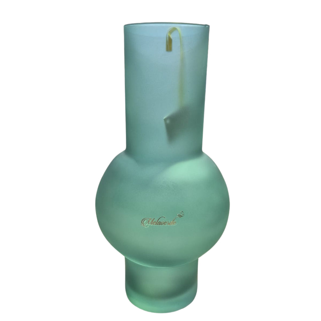 VASO 'ZALI' BOTTIGLIA TURCHESE SATINATO - Melaverde