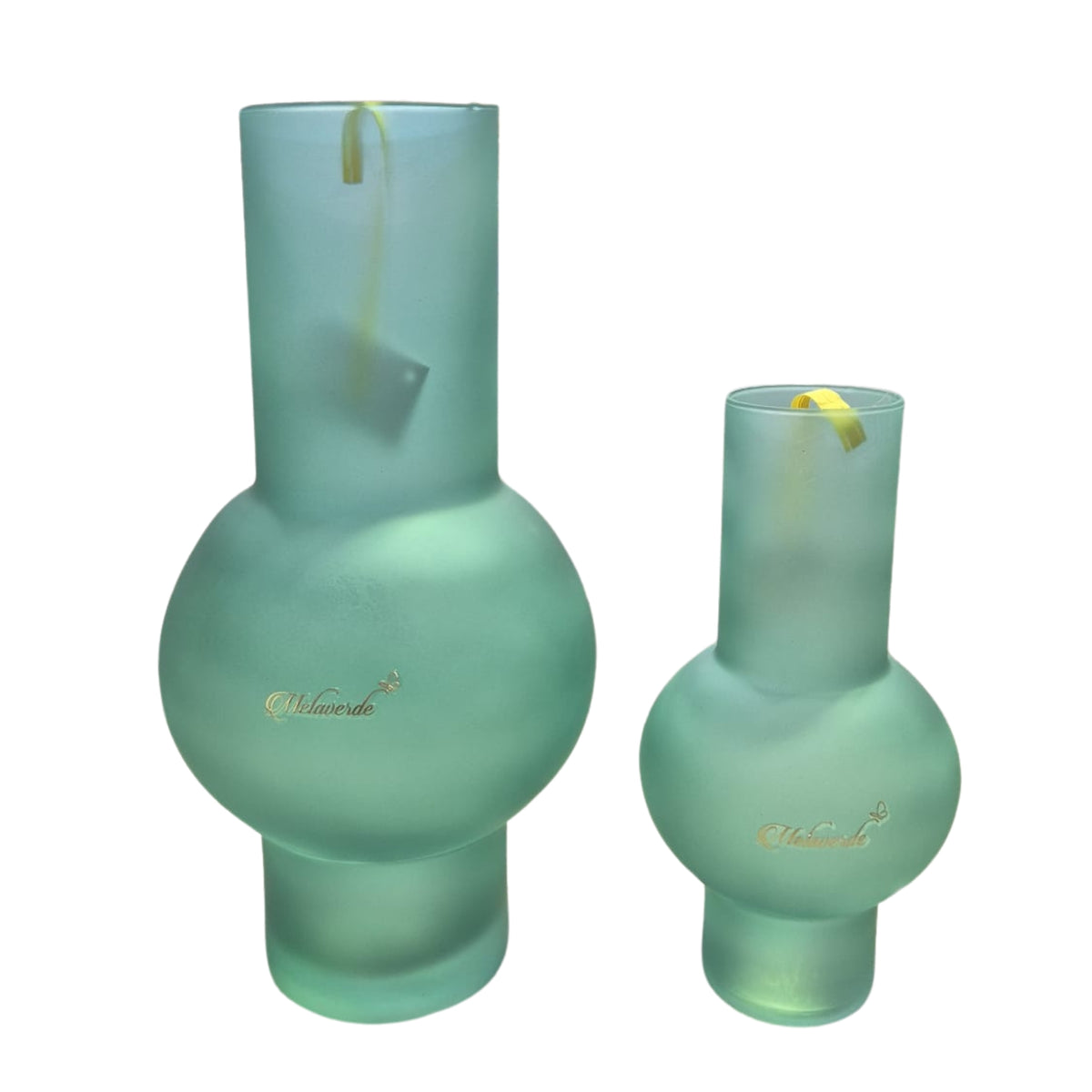 VASO 'ZALI' BOTTIGLIA TURCHESE SATINATO - Melaverde