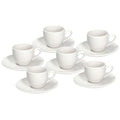 SET 6 TAZZINE CAFFE' 'GOLF BIANCO' - Tognana