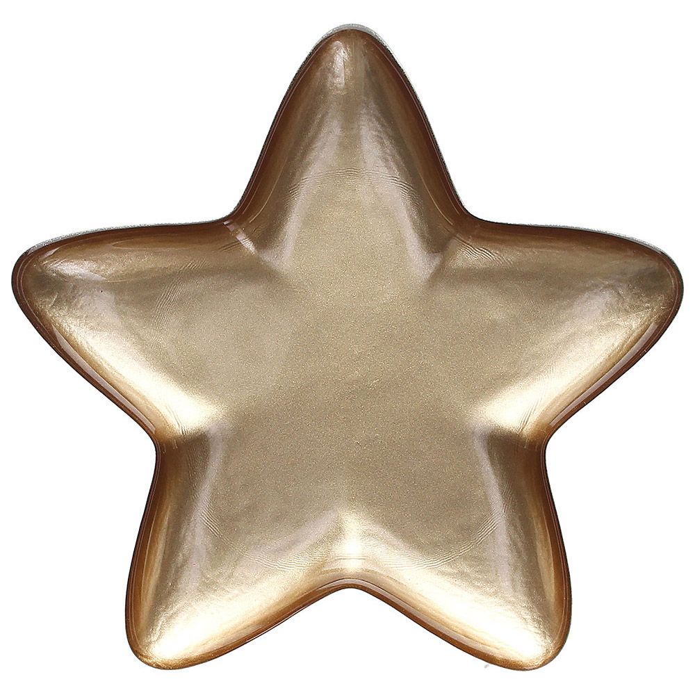 PIATTO STELLA 'STAR' ORO - VETRO - Tognana