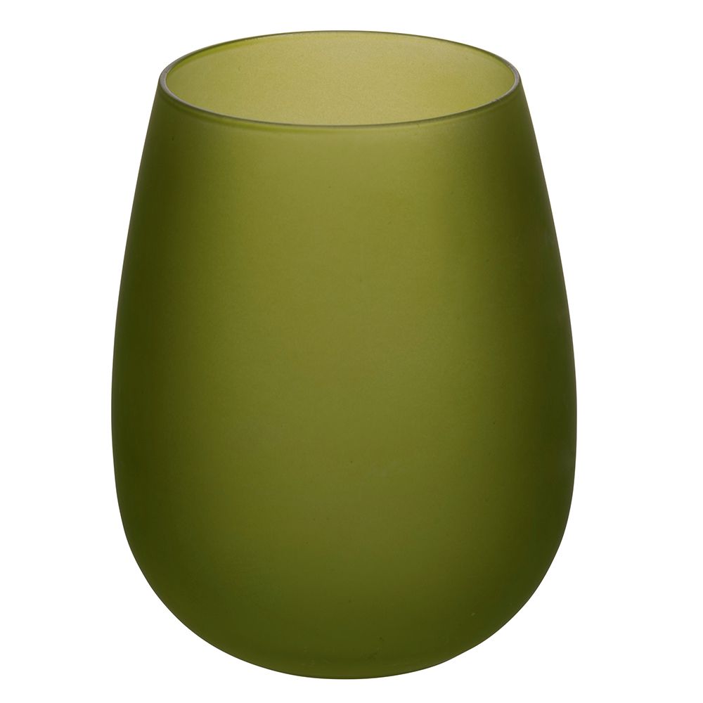 'HAPPY HOUR GREENERY' SET 6 BICCHIERI - VETRO GHIACCIO COLORATO - Villa D'Este Home Tivoli