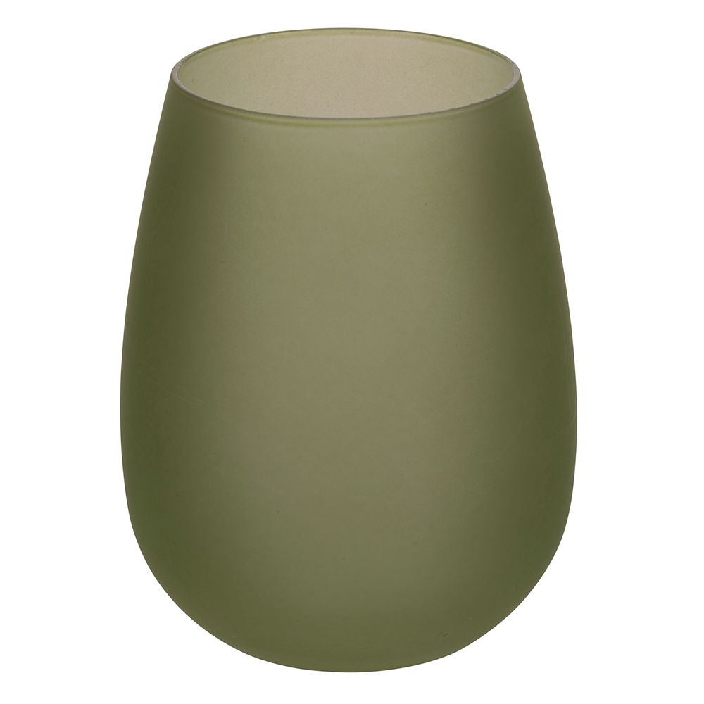 'HAPPY HOUR GREENERY' SET 6 BICCHIERI - VETRO GHIACCIO COLORATO - Villa D'Este Home Tivoli