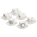 SET 6 TAZZINE CAFFE' 'IRIS GOLDY' - Tognana