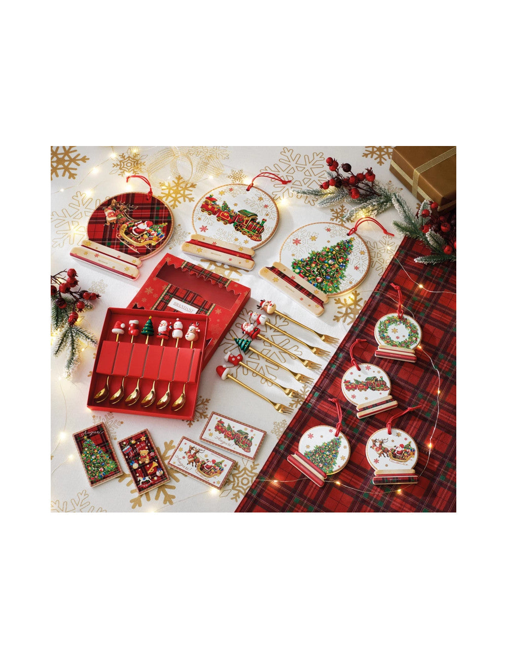 SET 4 PEZZI 'CHRISTMAS AUGURI' - Brandani