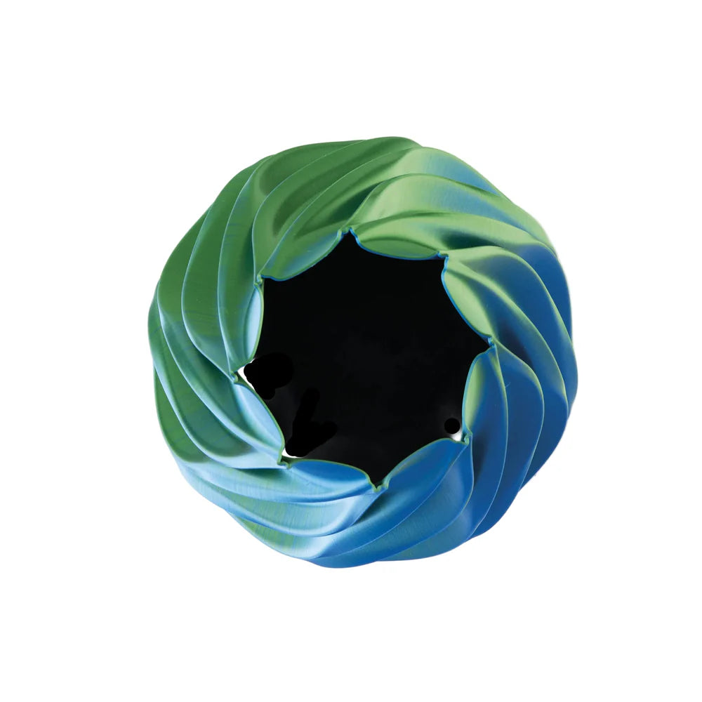 VASO TWIST SMERALDO BICOLOR - Melaverde