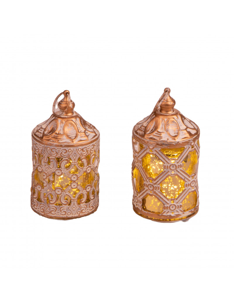 MINI LANTERNA GOLD CON LED - Brandani