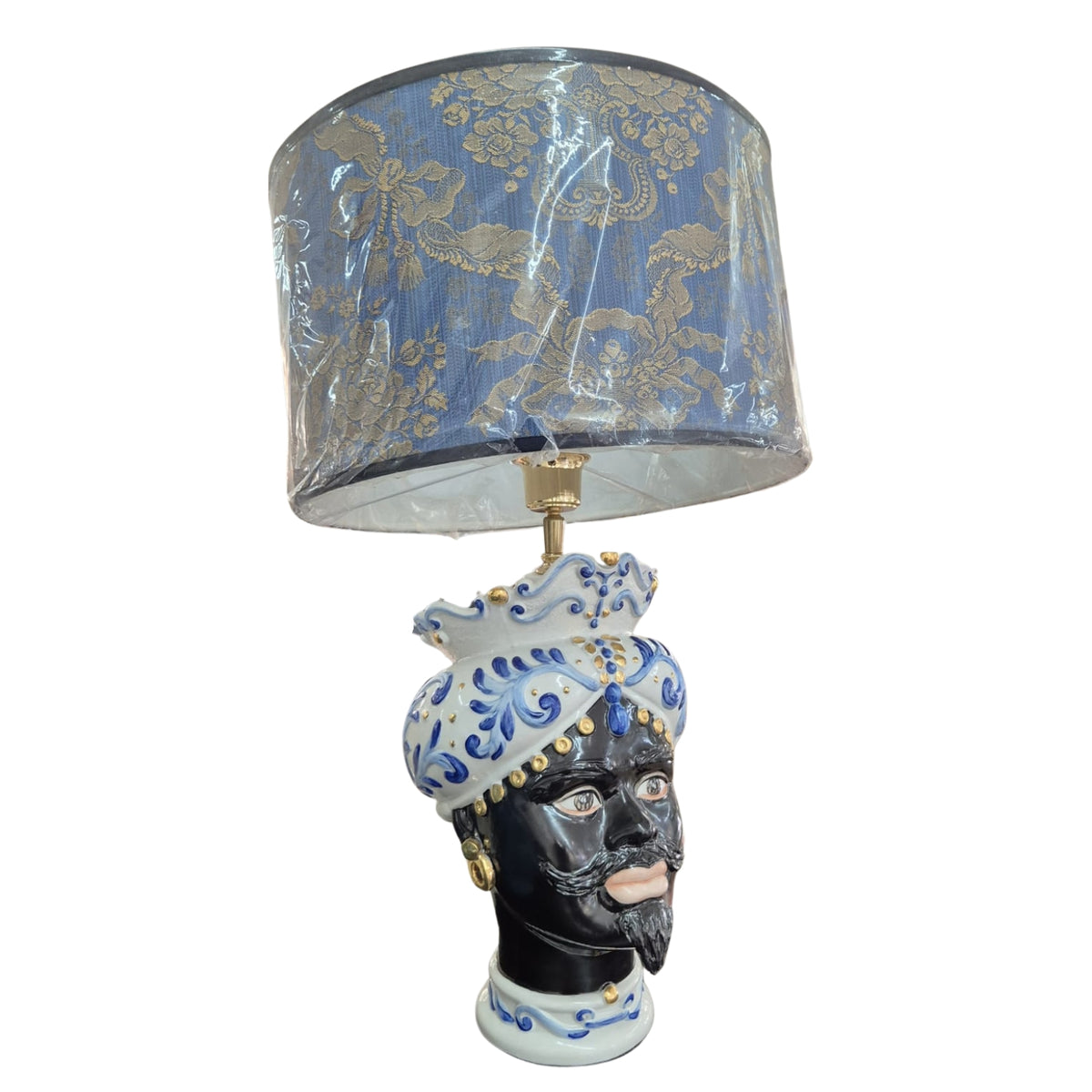 LAMPADA DAMASCO TESTA DI MORO - Sbordone