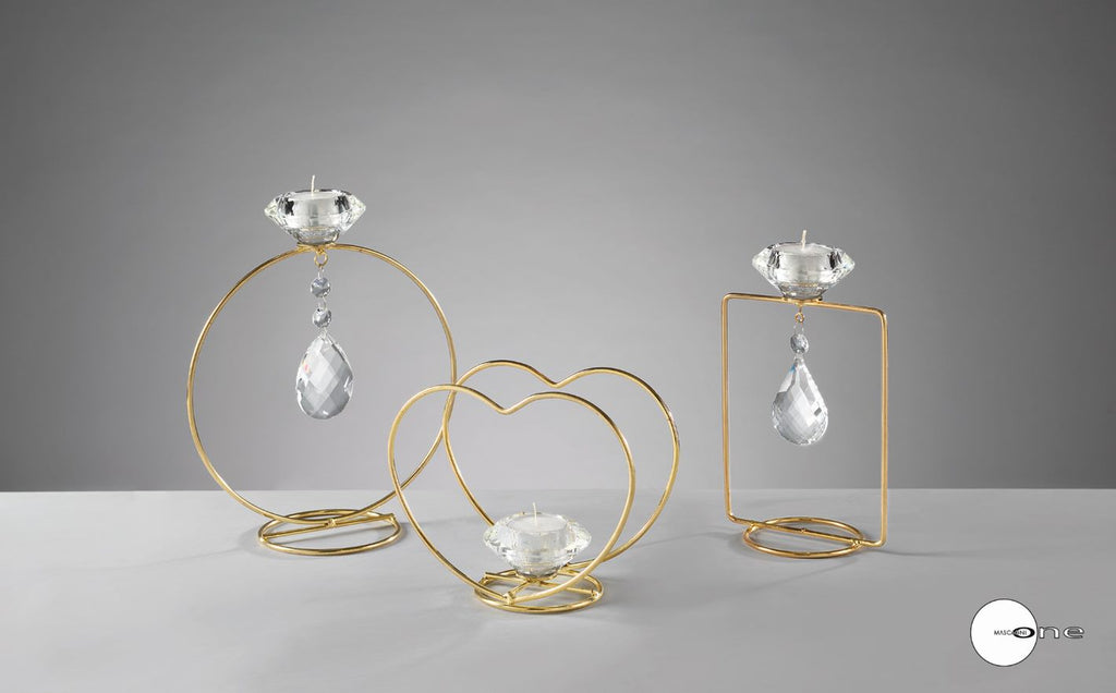 SCULTURA PORTACANDELA CUORE - Mascagni One