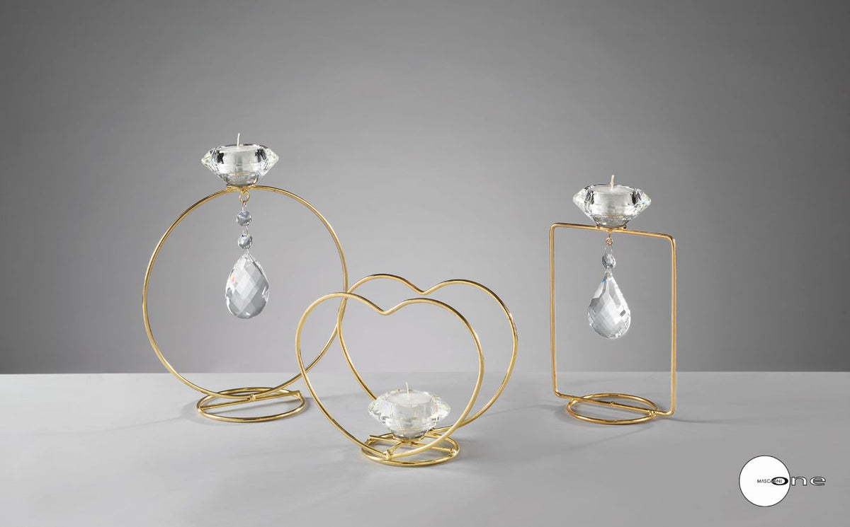 SCULTURA PORTACANDELA CUORE - Mascagni One