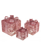 TRIS PACCHETTI DONO ROSE GOLD - LED - Brandani