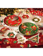 VASSOIETTO FIOCCO DI NEVE 'ELFOMAGIA' - NEW BONE CHINA - Brandani