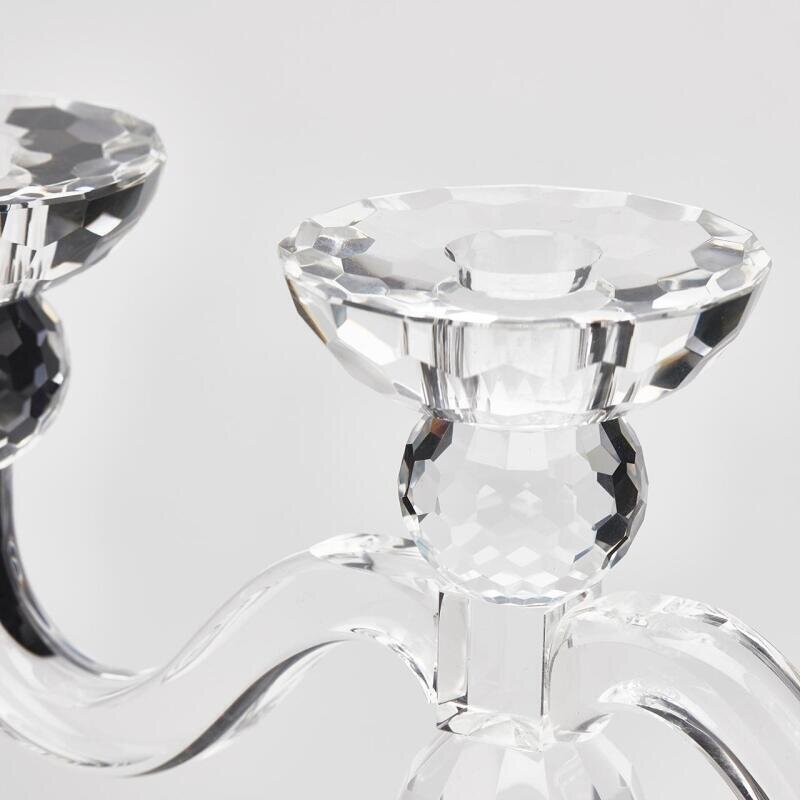 CANDELABRO 3 FIAMME - CRISTALLO - EDG Enzo De Gasperi