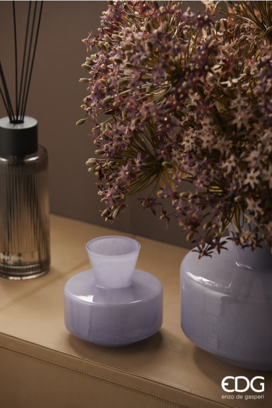 VASO TONDO CON COLLO LAVANDA - EDG Enzo De Gasperi