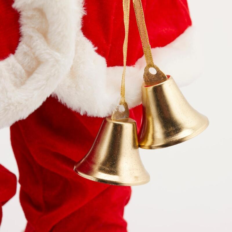 BABBO NATALE DECORATIVO CON CAMPANELLE - EDG Enzo De Gasperi