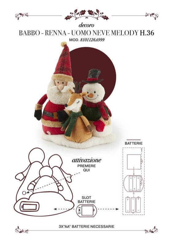 DECORO GRUPPO DI NATALE DANZANTE - EDG Enzo De Gasperi