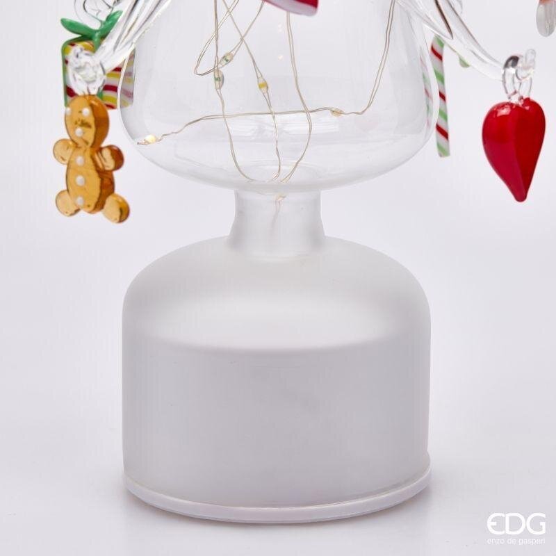 DECORO ALBERO IN VETRO CON ADDOBBI - EDG Enzo De Gasperi