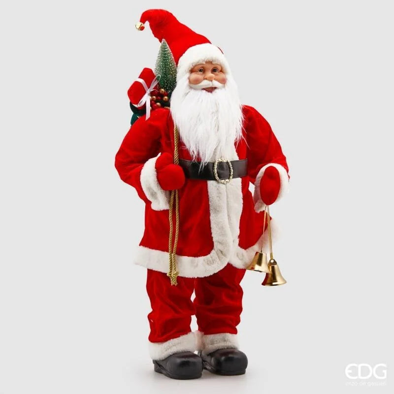 BABBO NATALE DECORATIVO CON CAMPANELLE - EDG Enzo De Gasperi