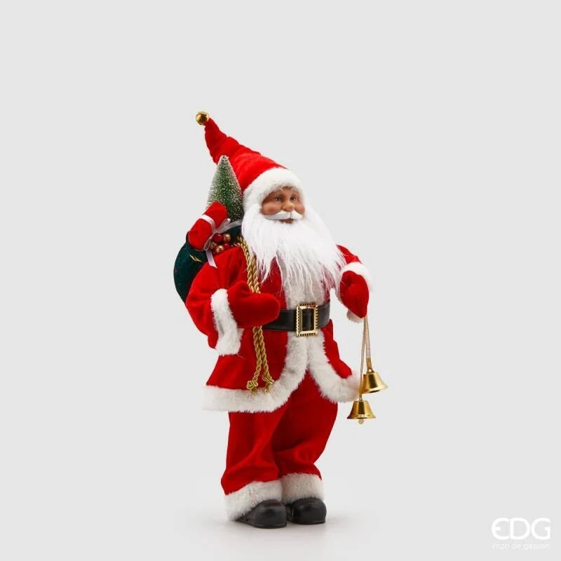 BABBO NATALE DECORATIVO CON CAMPANELLE - EDG Enzo De Gasperi